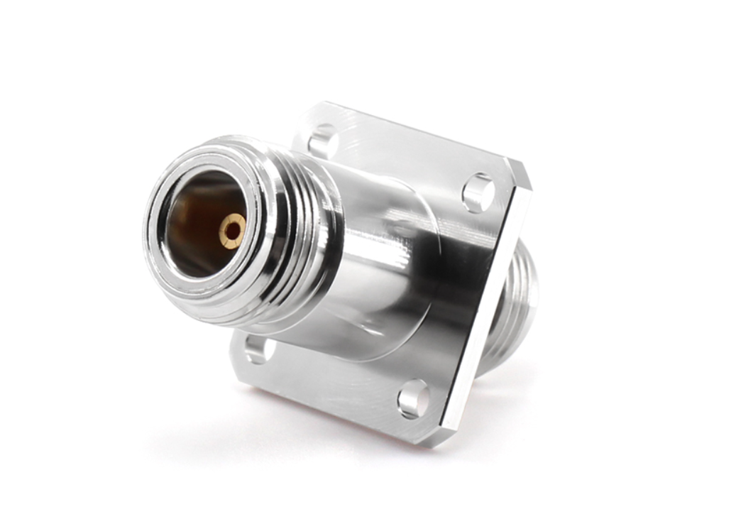 TNC母头转母头带法兰射频转接器